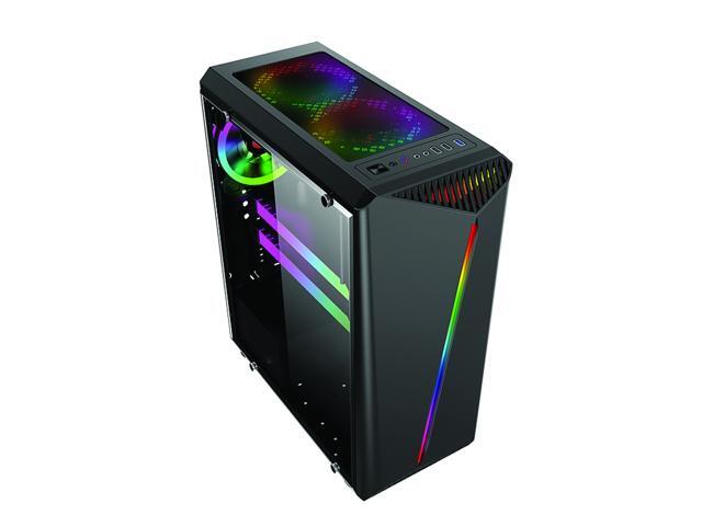 Bgears b-Vigor RGB Black Computer Case with RGB Front Panel