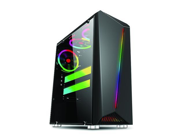 Bgears b-Vigor RGB Black Computer Case with RGB Front Panel