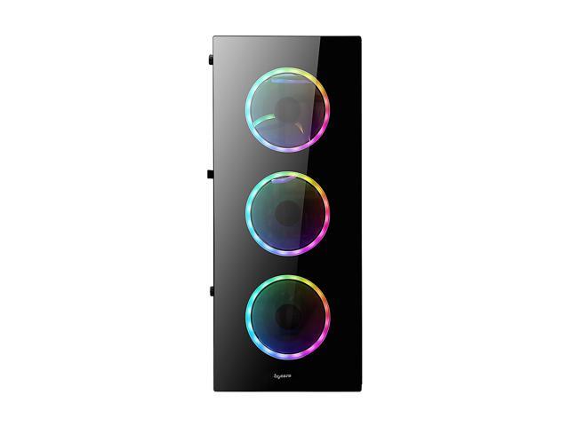 Bgears b-Voguish-RGB Black Computer Case with 6 x 120mm ARGB Fan