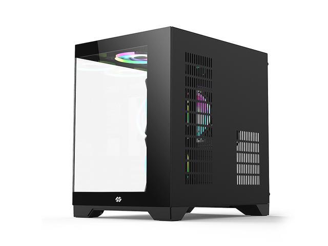 Bgears b-Pellucid MicroATX Black Micro ATX Tower Case, Tempered Glass Compact Design