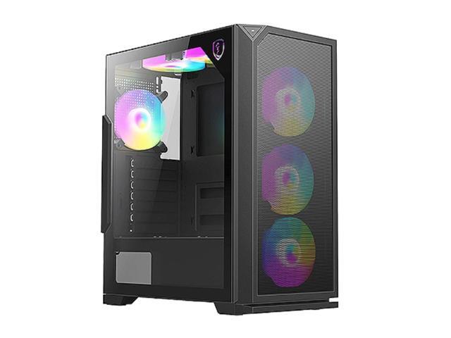 Bluegears b-Knights RGB Gaming Case Preinstalled with 6 x RGB 120mm Fans, Front Mesh Cover, and Side Tempered Glass for Extreme Cooling and...