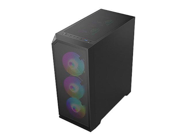 Bluegears b-Knights RGB Gaming Case Preinstalled with 6 x RGB 120mm Fans, Front Mesh Cover, and Side Tempered Glass for Extreme Cooling and...