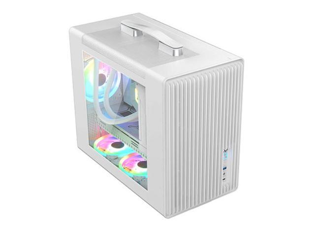 Bgears White Micro ATX Cases, ABS + Mesh, USB3.0 + Type C + Mic / HD Audio, White BG30149