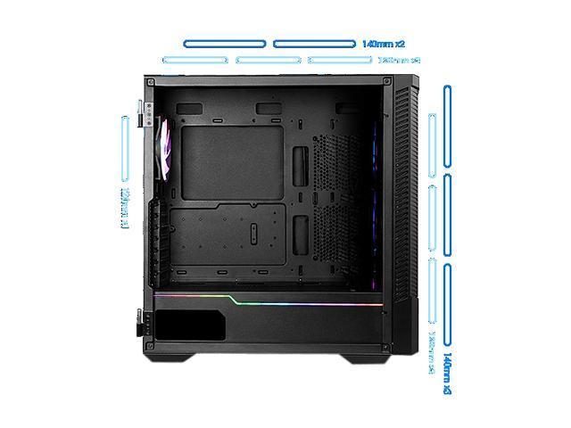 MSI - MPG VELOX 100R ATX Mid-Tower PC Case - Black - image 7