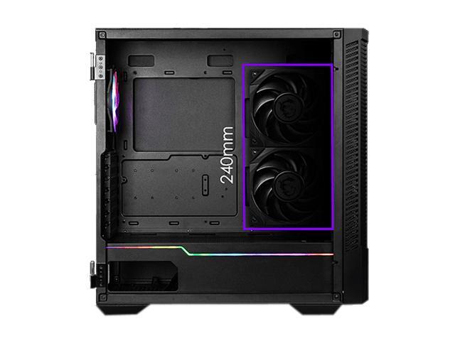 MSI - MPG VELOX 100R ATX Mid-Tower PC Case - Black - image 5