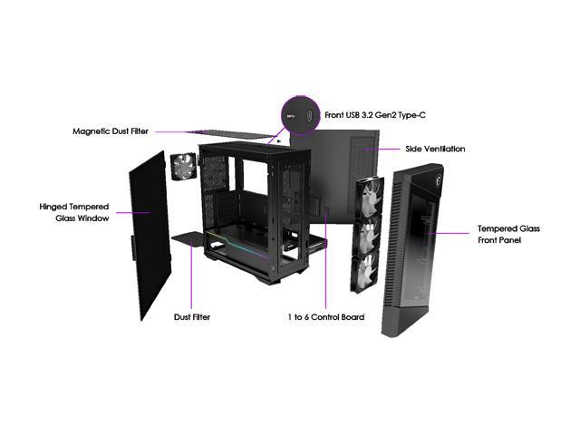 MSI - MPG VELOX 100R ATX Mid-Tower PC Case - Black - image 12