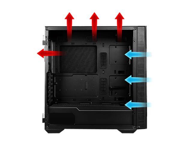 MSI - MPG VELOX 100R ATX Mid-Tower PC Case - Black - image 6