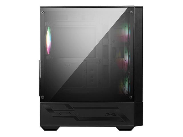 MSI Mid-Tower PC Gaming Case - Tempered Glass Side Panel - 4 x 120mm aRGB Fan - Liquid Cooling Support up to 240mm Radiator x 1 - MAG Forge 112R