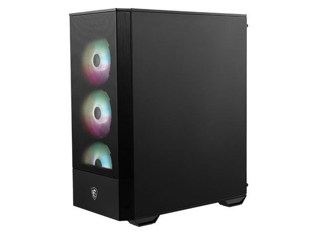 MSI Mid-Tower PC Gaming Case - Tempered Glass Side Panel - 4 x 120mm aRGB Fan - Liquid Cooling Support up to 240mm Radiator x 1 - MAG Forge 112R