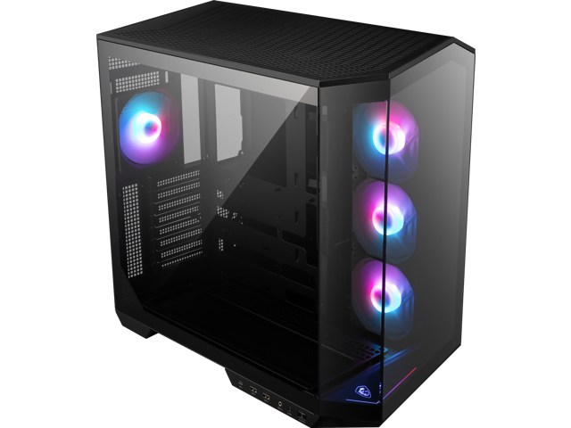 MSI - MAG PANO 100R PZ ATX Mid-Tower PC Case - Black - image 4