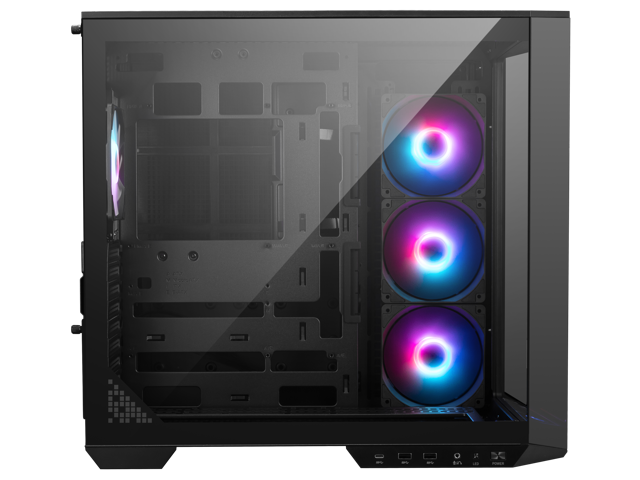 MSI - MAG PANO 100R PZ ATX Mid-Tower PC Case - Black - image 5