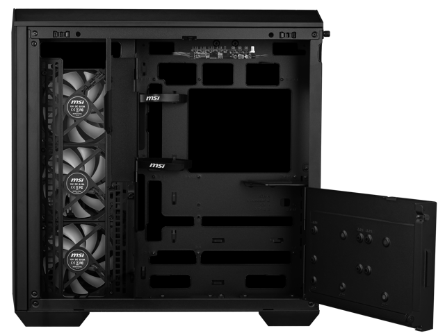 MSI - MAG PANO 100R PZ ATX Mid-Tower PC Case - Black - image 7