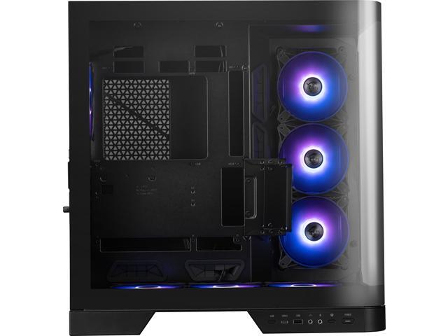 MSI MAG PANO 120R PZ - ATX Mid-Tower Gaming PC Case - 270-degree Tempered Glass Panel - Liquid Cooling Support up to 360mm Radiator - Pre-Installed...