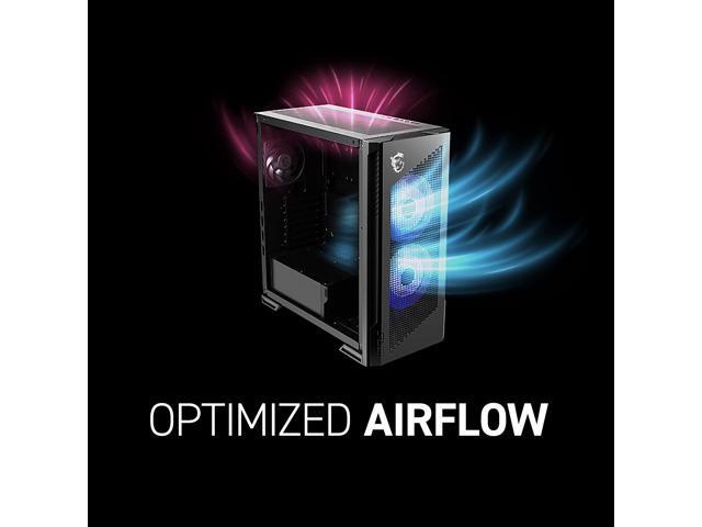 MSI - MPG Velox 300R Airflow PZ ATX Mid-Tower PC Case - Black - image 9