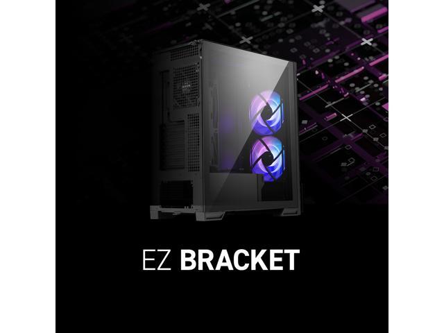 MSI - MPG Velox 300R Airflow PZ ATX Mid-Tower PC Case - Black - image 10