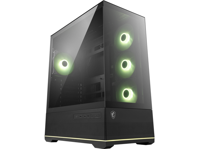 MSI - MAG PANO 110R PZ  ATX Mid-Tower PC Case - Black - image 4