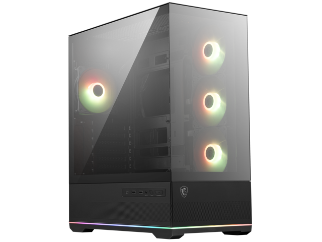 MSI - MAG PANO 110R PZ  ATX Mid-Tower PC Case - Black - image 5