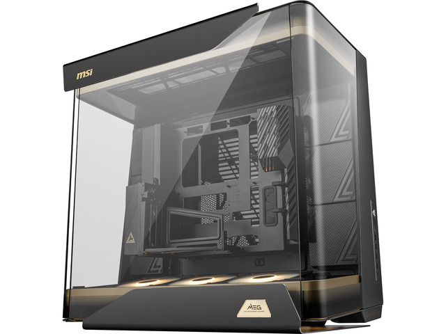 MSI MEG MAESTRO 900R - Full Tower E-ATX PC Case, Triple-Sided Tempered Glass, 4-Way Rotatable and Detachable Motherboard Tray, Vertical GPU, PCIe...