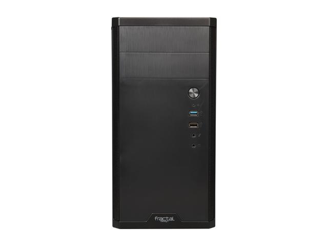 Fractal Design - Core 1100, Black, Micro ATX, Mini Tower PC Case - Black - image 3