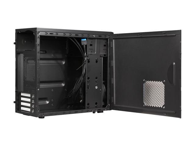 Fractal Design - Core 1100, Black, Micro ATX, Mini Tower PC Case - Black - image 7