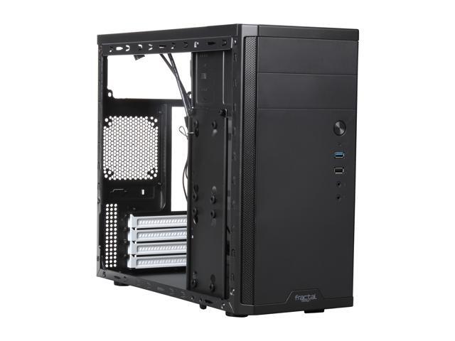 Fractal Design - Core 1100, Black, Micro ATX, Mini Tower PC Case - Black - image 10