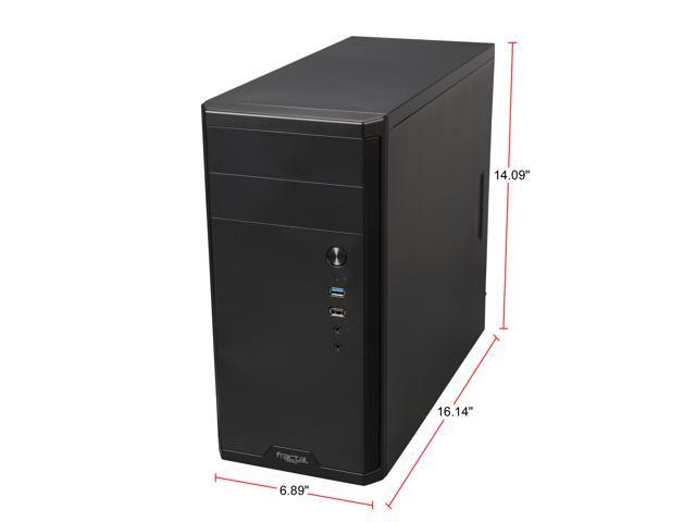 Fractal Design - Core 1100, Black, Micro ATX, Mini Tower PC Case - Black - image 6