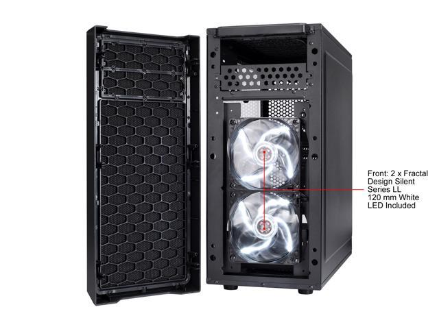 Fractal Design - Focus G ATX, microATX, Mini-ITX Black Chassis with Acrylic Window Mid Tower PC Case - Black - image 7