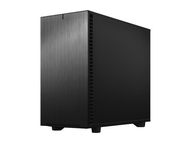 Fractal Design - Define 7 Black Brushed Aluminum/Steel E-ATX Silent Modular Mid Tower PC Case - Black - image 6