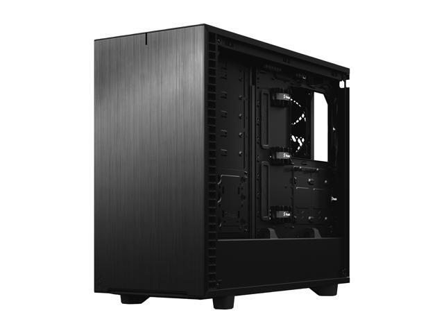 Fractal Design - Define 7 Black Brushed Aluminum/Steel E-ATX Silent Modular Mid Tower PC Case - Black - image 7
