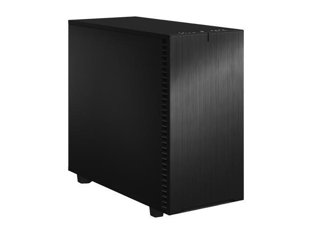 Fractal Design - Define 7 Black Brushed Aluminum/Steel E-ATX Silent Modular Mid Tower PC Case - Black - image 8