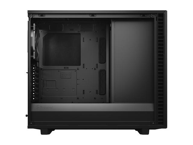 Fractal Design - Define 7 Black Brushed Aluminum/Steel E-ATX Silent Modular Mid Tower PC Case - Black - image 12