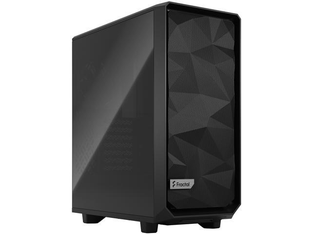 Fractal Design Meshify 2 Compact Black ATX Flexible High-Airflow Dark Tinted Tempered Glass Window Mid Tower Computer Case