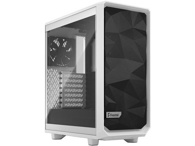 Fractal Design Meshify 2 Compact White ATX Flexible High-Airflow Tempered Glass Window Mid Tower Computer Case