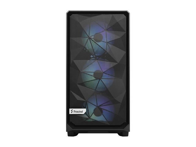Fractal Design Meshify 2 RGB Black TG Light Tinted Tempered Glass Window ATX Mid Tower Computer Case