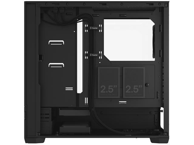 Fractal Design - Pop Air Black TG ATX High-Airflow Clear Tempered Glass Window Mid-Tower PC Case - Black - image 4