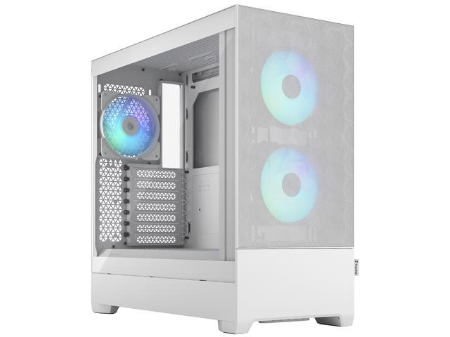 Fractal Design Pop Air RGB White TG ATX High-Airflow Clear Tempered Glass Window Mid Tower Computer Case