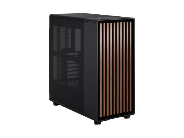 Fractal Design - North Charcoal Black with Walnut Front and Mesh Side Panel Mid-Tower PC Case - Black - image 11