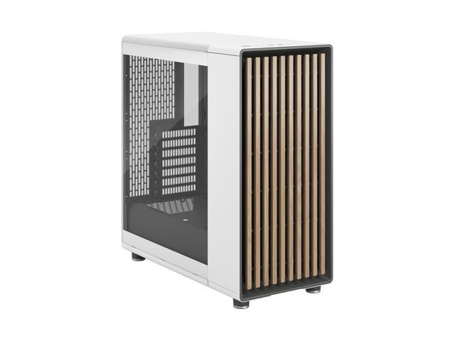 Fractal Design - North Chalk White with Oak Front and Clear TG Side Panel Mid-Tower PC Case - White - image 11