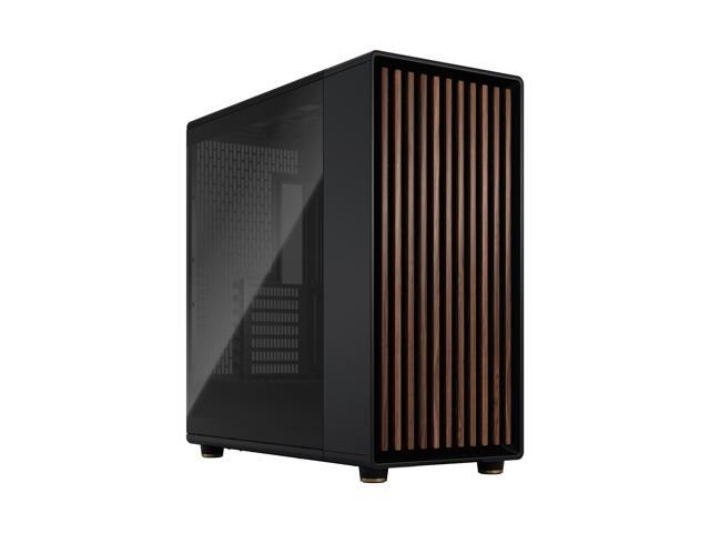 Fractal Design North XL ATX mATX Mid Tower PC Case - Charcoal Black Chassis with Walnut Front and Dark Tinted TG Side Panel - FD-C-NOR1X-02