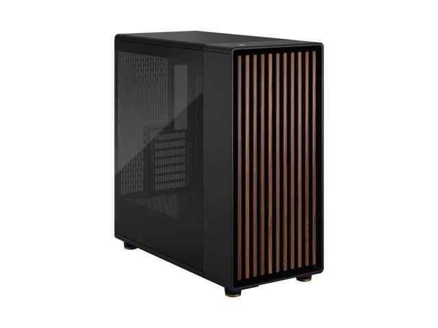 Fractal Design - North XL Charcoal Black Chassis with Walnut Front and Dark Tinted G Side Panel Mid-Tower PC Case - Black - image 9
