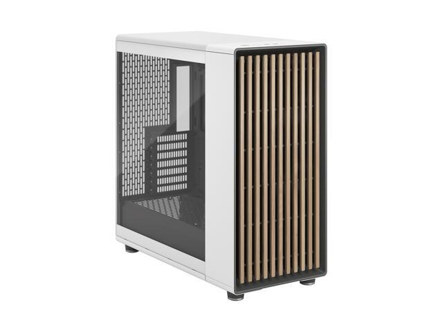 Fractal Design - North XL Chalk White Chassis with Oak Front and Clear TG Side Panel Mid-Tower PC Case - White - image 4