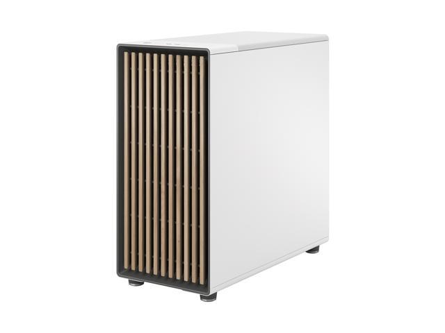Fractal Design - North XL Chalk White Chassis with Oak Front and Clear TG Side Panel Mid-Tower PC Case - White - image 3