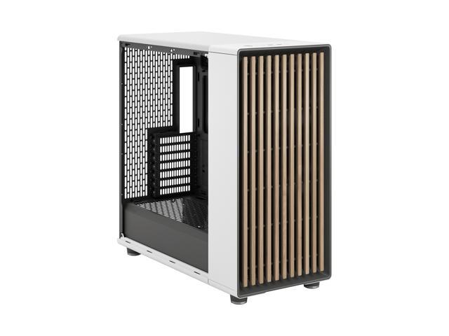 Fractal Design - North XL Chalk White Chassis with Oak Front and Clear TG Side Panel Mid-Tower PC Case - White - image 8
