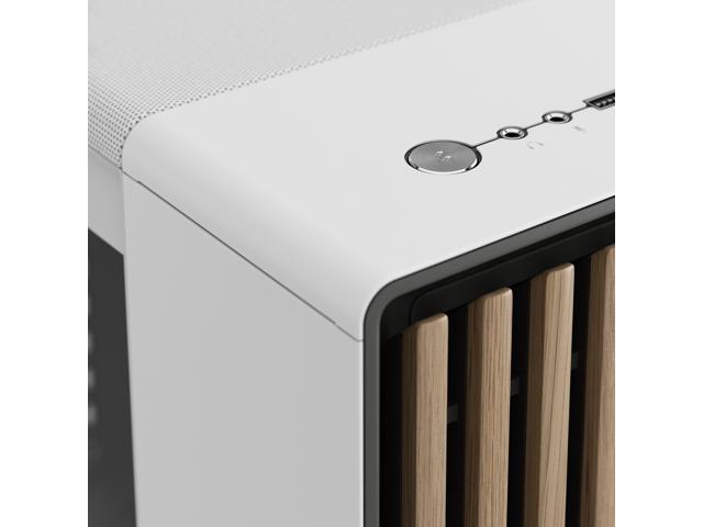 Fractal Design - North XL Chalk White Chassis with Oak Front and Clear TG Side Panel Mid-Tower PC Case - White - image 10