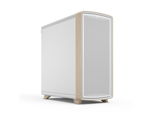 Fractal Design Summit Chalk White Solid Light Oak PC Gaming Case - Three Momentum 14 Fans Included - ATX Reverse Connector and E-ATX/ATX/mATX/ITX...