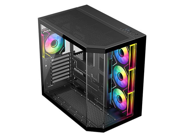 DIYPC ARGB-N3-BK Black Cases (Computer Cases - ATX Form)
