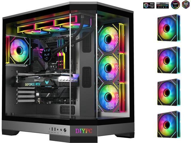 DIYPC Vanguard-F1-BK Black Cases (Computer Cases - ATX Form)