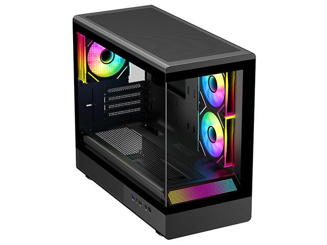 DIYPC ARGB-M1-BK Black Cases (Computer Cases - ATX Form)