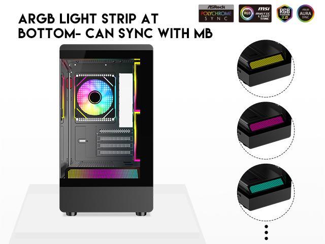 DIYPC ARGB-M1-BK Black Cases (Computer Cases - ATX Form)