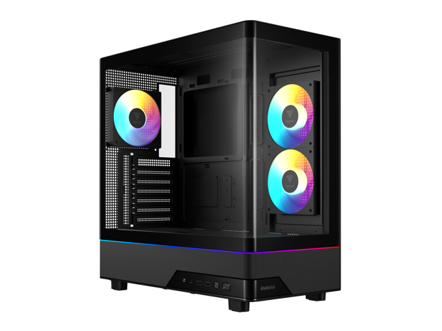Gamdias ATLAS M5 CG Black Computer Case